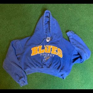 NHL St. Louis Blues Hockey Crop Hoodie